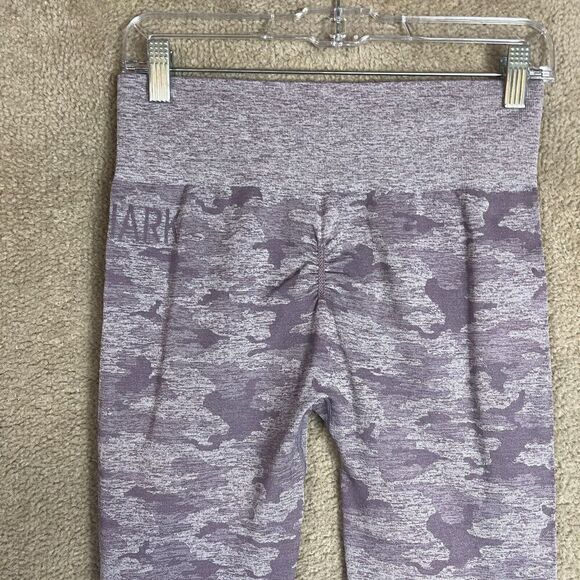 Gymshark Leggings Womens Small Lavender Camo Seamless High-Rise Workout Gym - Picture 9 of 11